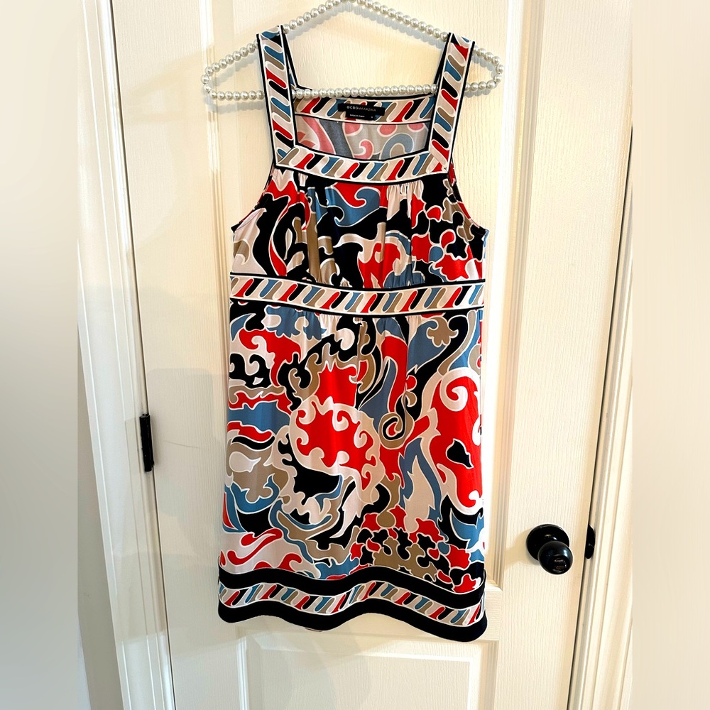 BCBG Maxazria Vintage Multi-Color Mini Dress - size small